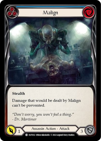 Malign (Blue), Outsiders OUT032