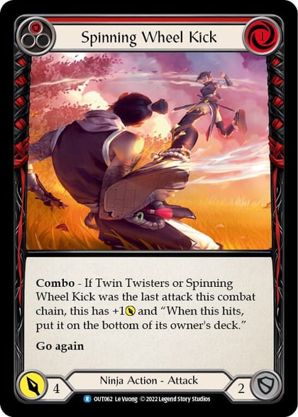 Spinning Wheel Kick (Red), Outsiders OUT062