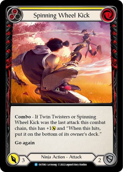 Spinning Wheel Kick (Yellow), Outsiders OUT063