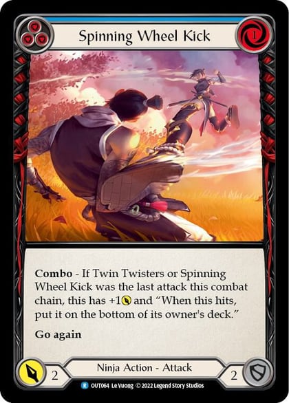 Spinning Wheel Kick (Blue), Outsiders OUT064