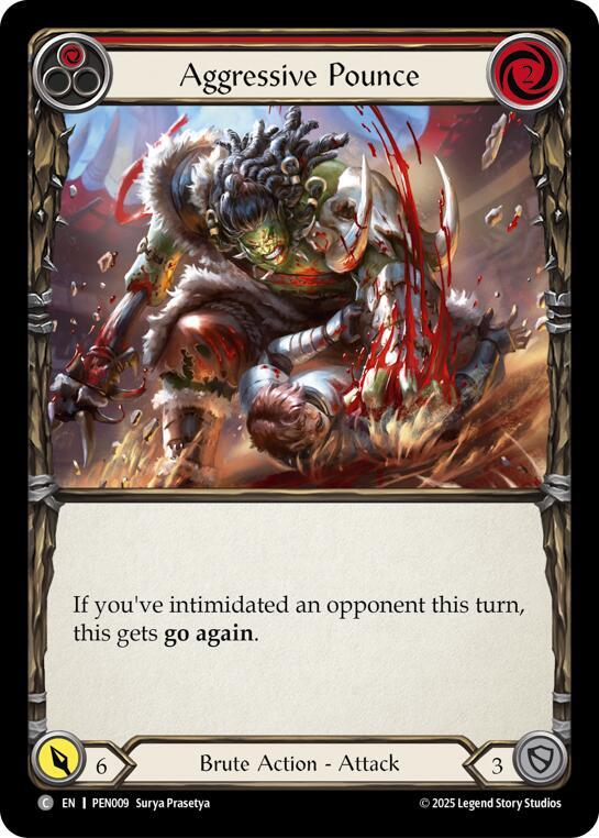 Aggressive Pounce (Red), Compendium of Rathe PEN009