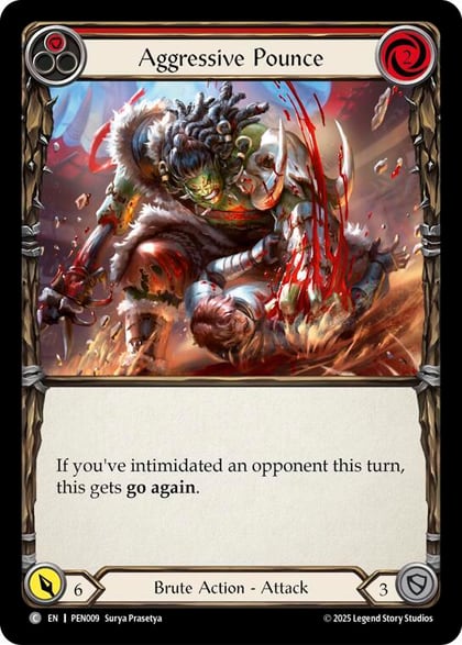 Aggressive Pounce (Red), Compendium of Rathe PEN009