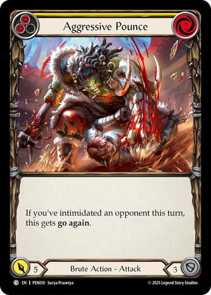Aggressive Pounce (Yellow), Compendium of Rathe PEN010