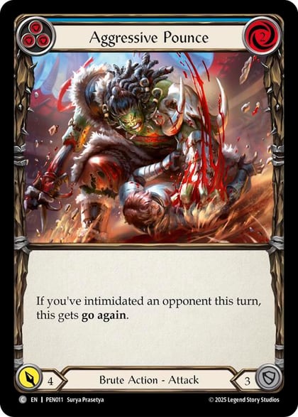 Aggressive Pounce (Blue), Compendium of Rathe PEN011