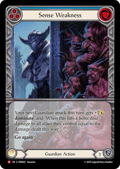 Sense Weakness (Blue) (Extended Art), Compendium of Rathe PEN021