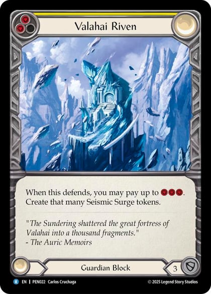 Valahai Riven (Yellow), Compendium of Rathe PEN022