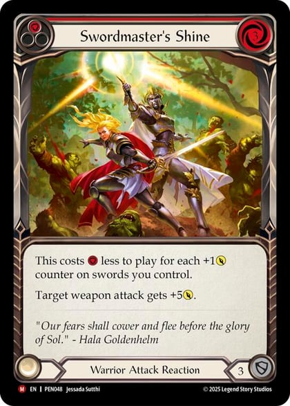 Swordmaster's Shine (Red), Compendium of Rathe PEN048