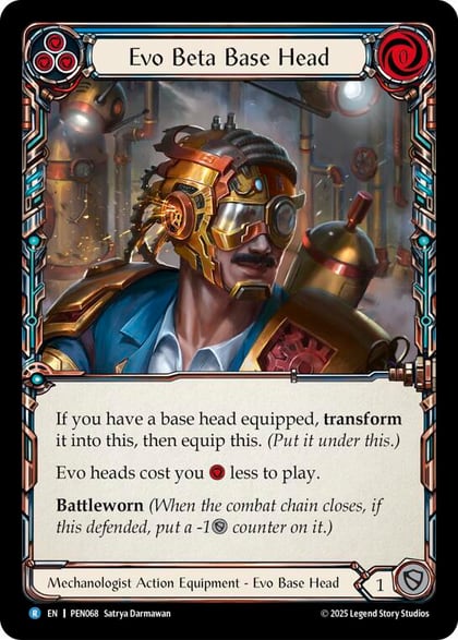 Evo Beta Base Head (Blue), Compendium of Rathe PEN068