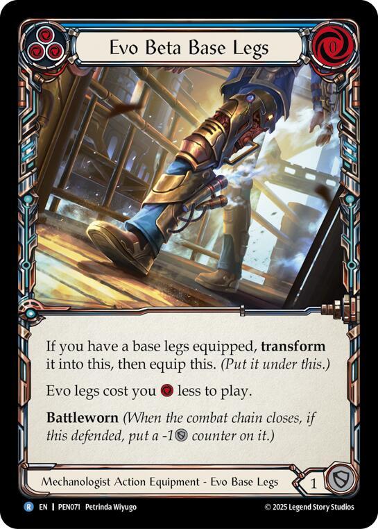 Evo Beta Base Legs (Blue), Compendium of Rathe PEN071