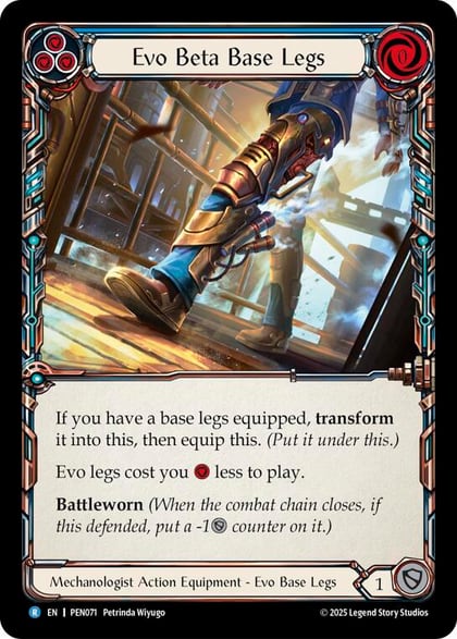 Evo Beta Base Legs (Blue), Compendium of Rathe PEN071