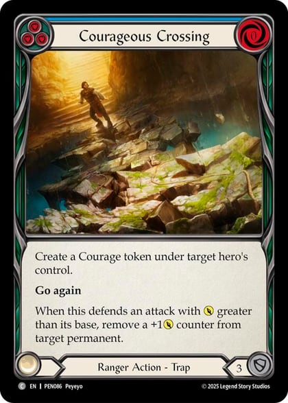 Courageous Crossing (Blue), Compendium of Rathe PEN086