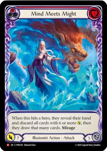 Mind Meets Might (Red) (Extended Art), Compendium of Rathe PEN128