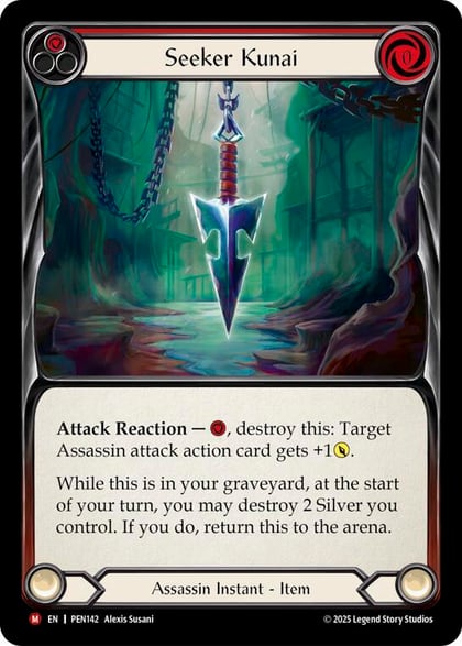 Seeker Kunai (Red), Compendium of Rathe PEN142