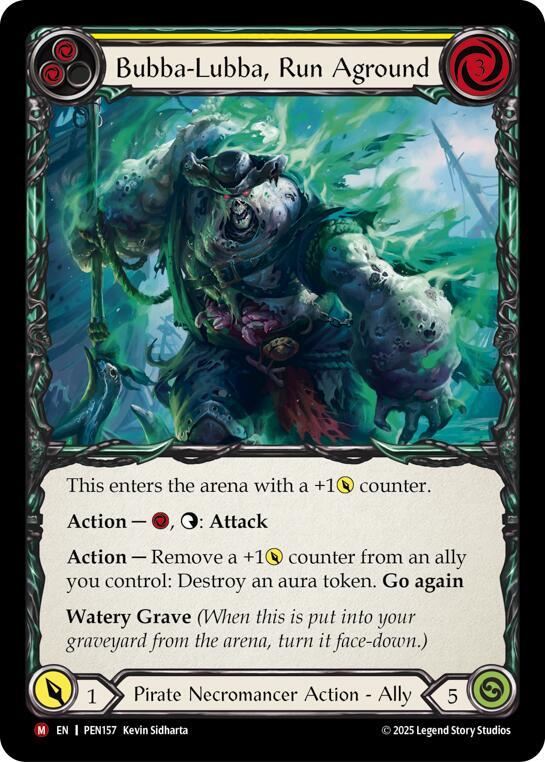 Bubba Lubba Run Aground (Yellow), Compendium of Rathe PEN157