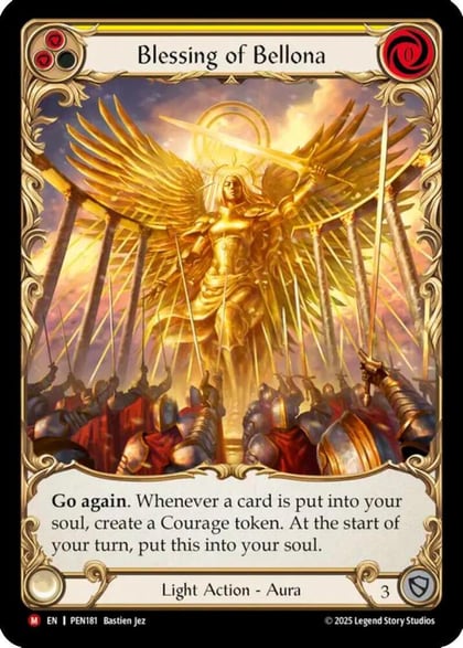 Blessing Of Bellona (Yellow) (Extended Art), Compendium of Rathe PEN181