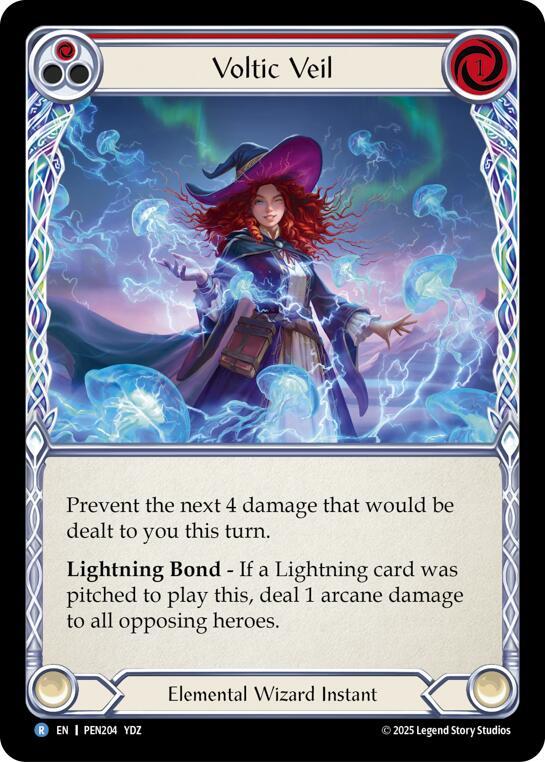 Voltic Veil (Red), Compendium of Rathe PEN204