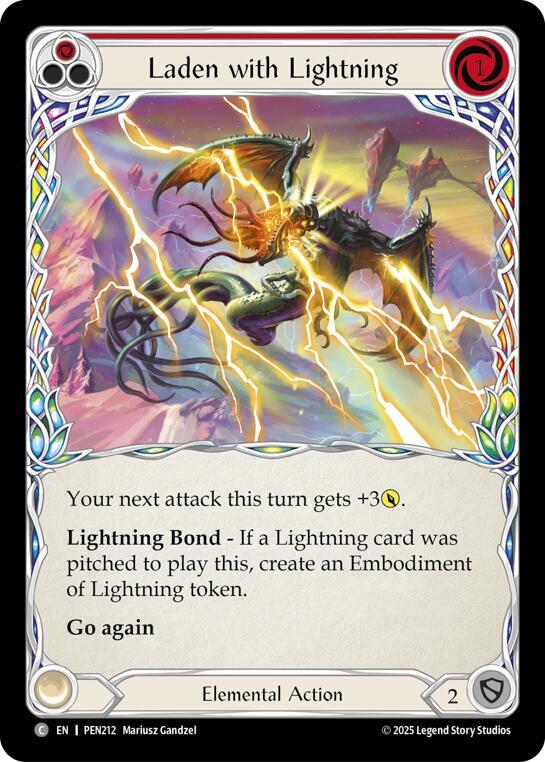 Laden With Lightning (Red), Compendium of Rathe PEN212