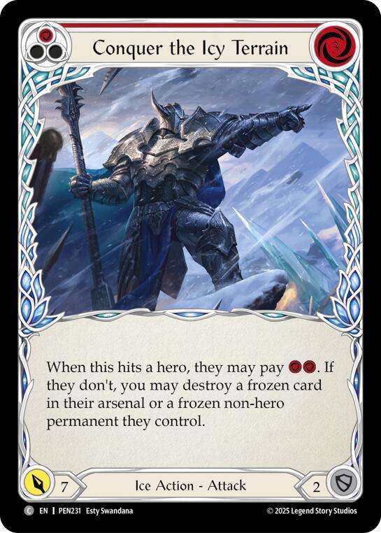 Conquer The Icy Terrain (Red), Compendium of Rathe PEN231