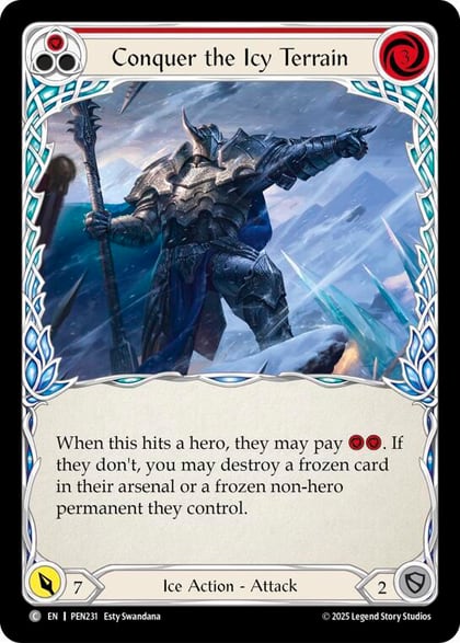 Conquer The Icy Terrain (Red), Compendium of Rathe PEN231