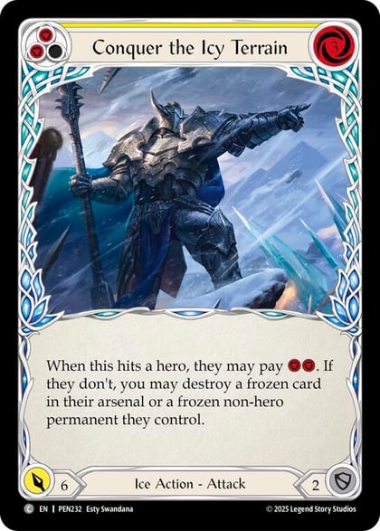 Conquer The Icy Terrain (Yellow), Compendium of Rathe PEN232