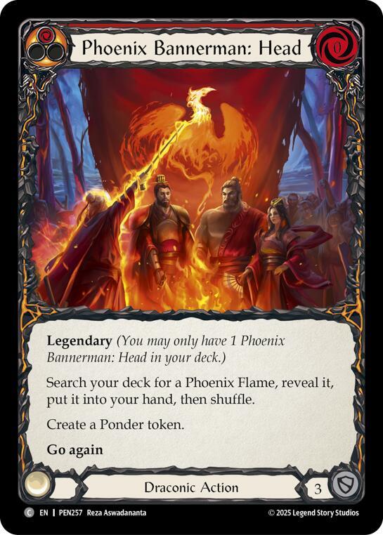 Phoenix Bannerman: Head (Red), Compendium of Rathe PEN257