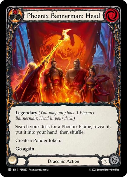 Phoenix Bannerman: Head (Red), Compendium of Rathe PEN257