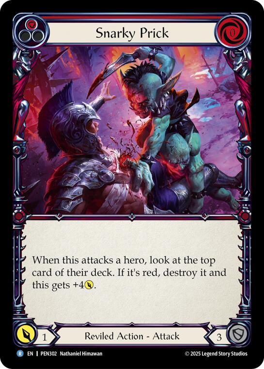 Snarky Prick (Red), Compendium of Rathe PEN302