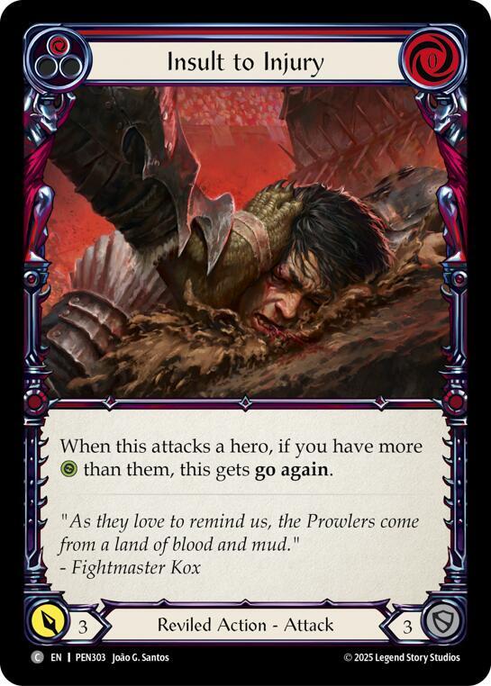 Insult To Injury (Red), Compendium of Rathe PEN303