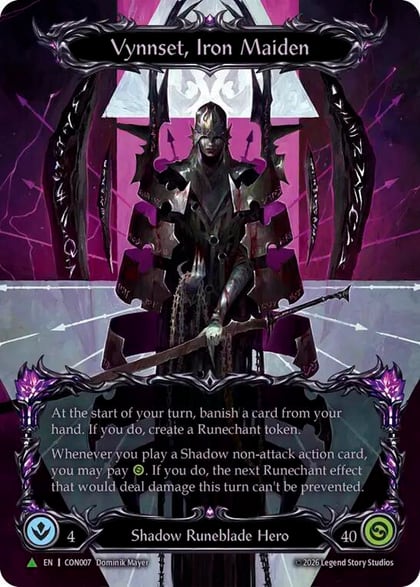Vynnset, Iron Maiden (Marvel) - CON007, Flesh and Blood: Promo Cards CON007