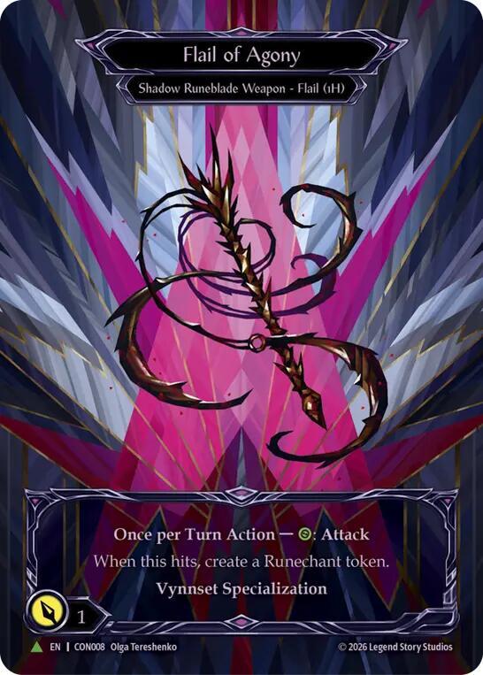Flail of Agony (Marvel) - CON008, Flesh and Blood: Promo Cards CON008