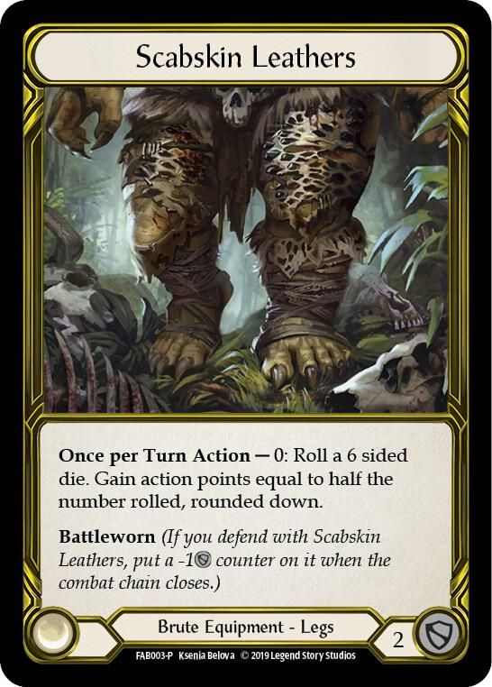 Scabskin Leathers (Golden) - FAB003, Flesh and Blood: Promo Cards FAB003