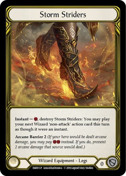 Storm Striders (Golden) -  FAB011, Flesh and Blood: Promo Cards FAB011