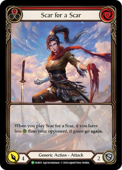 Scar for a Scar - FAB015, Flesh and Blood: Promo Cards FAB015