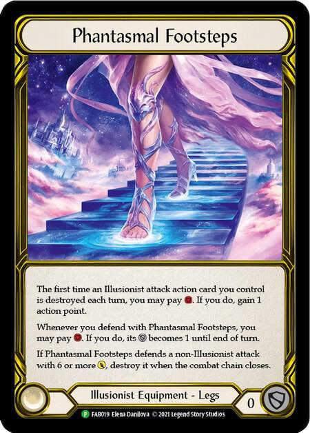 Phantasmal Footsteps (Golden) - FAB019, Flesh and Blood: Promo Cards FAB019