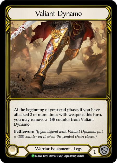Valiant Dynamo (Golden) - FAB020, Flesh and Blood: Promo Cards FAB020