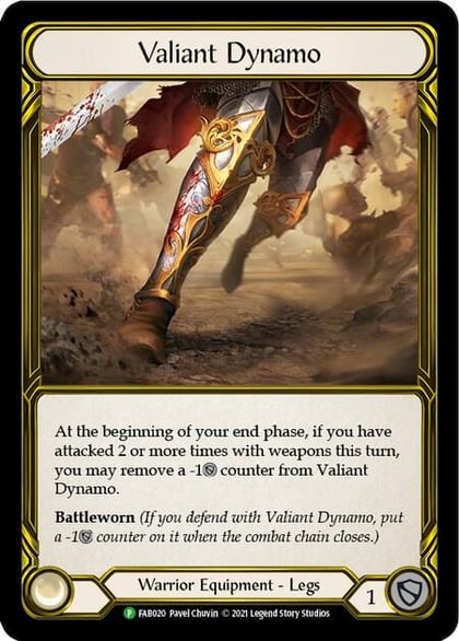 Valiant Dynamo (Golden) - FAB020, Flesh and Blood: Promo Cards FAB020