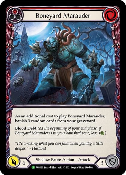 Boneyard Marauder (Red) - FAB023, Flesh and Blood: Promo Cards FAB023