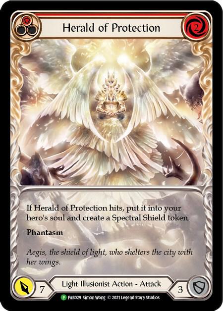 Herald of Protection (Red) - FAB029, Flesh and Blood: Promo Cards FAB029