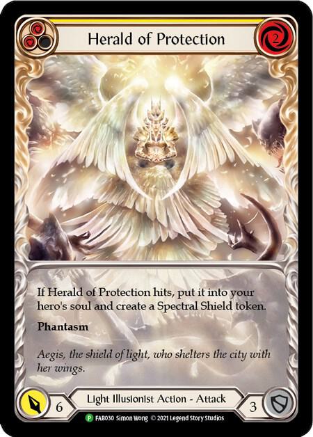 Herald of Protection (Yellow) - FAB030, Flesh and Blood: Promo Cards FAB030