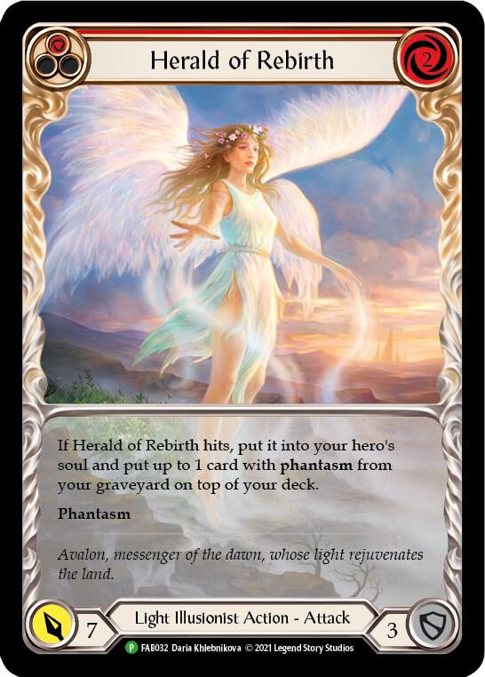 Herald of Rebirth (Red) - FAB032, Flesh and Blood: Promo Cards FAB032