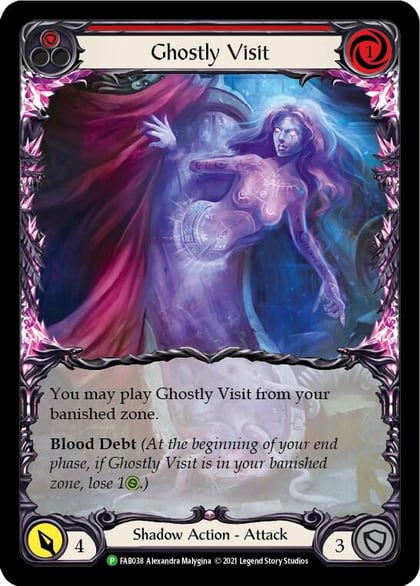 Ghostly Visit (Red) - FAB038, Flesh and Blood: Promo Cards FAB038