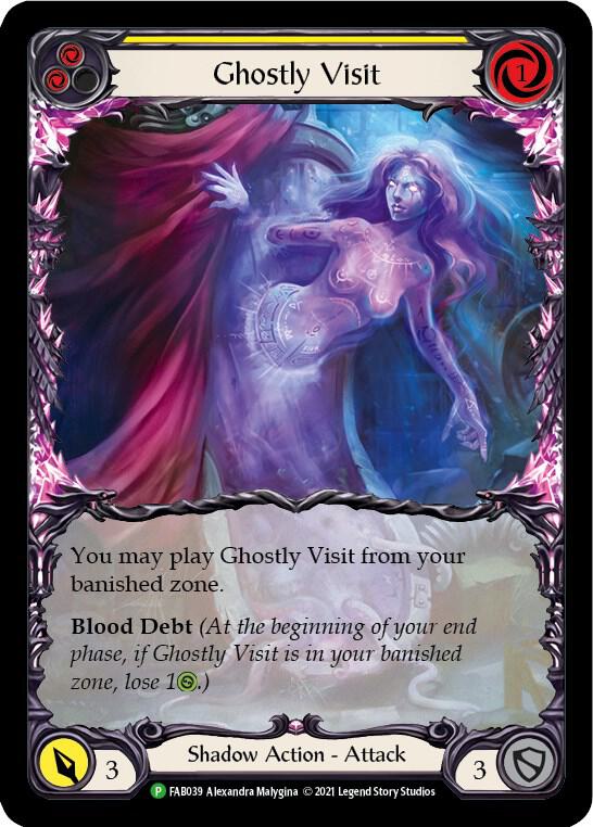 Ghostly Visit (Yellow) - FAB039, Flesh and Blood: Promo Cards FAB039