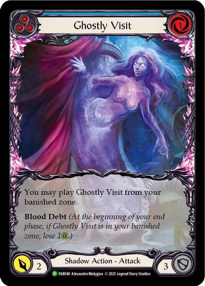 Ghostly Visit (Blue) - FAB040, Flesh and Blood: Promo Cards FAB040