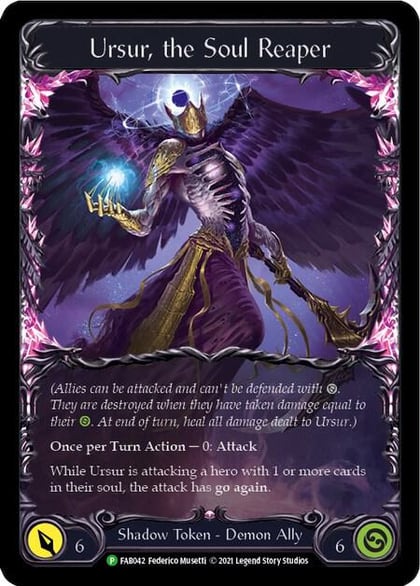 Ursur, the Soul Reaper - FAB042, Flesh and Blood: Promo Cards FAB042
