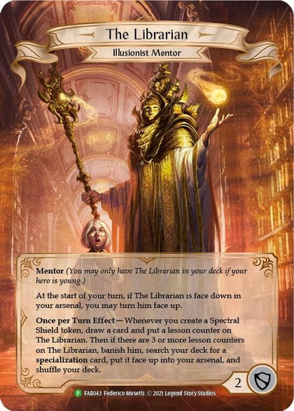 The Librarian - FAB043, Flesh and Blood: Promo Cards FAB043