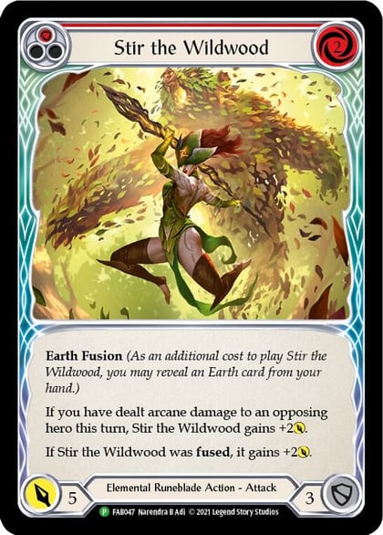 Stir the Wildwood (Alternate Art) - FAB047, Flesh and Blood: Promo Cards FAB047