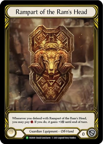 Rampart of the Ram's Head (Golden) - FAB049, Flesh and Blood: Promo Cards FAB049