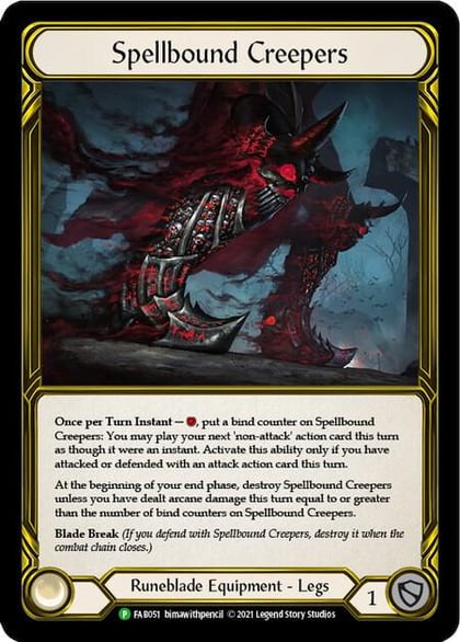 Spellbound Creepers (Golden)  - FAB051, Flesh and Blood: Promo Cards FAB051