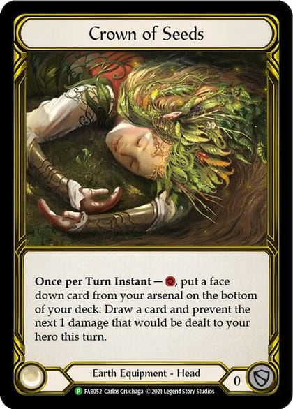 Crown of Seeds (Golden) - FAB052, Flesh and Blood: Promo Cards FAB052