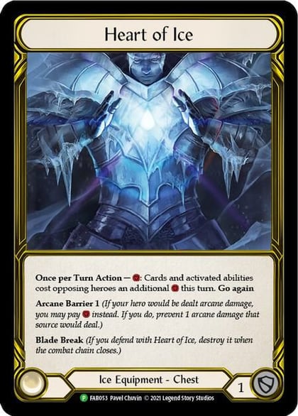 Heart of Ice (Golden) - FAB053, Flesh and Blood: Promo Cards FAB053